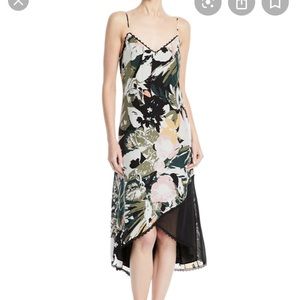 Club Monaco Printed silk slip dress